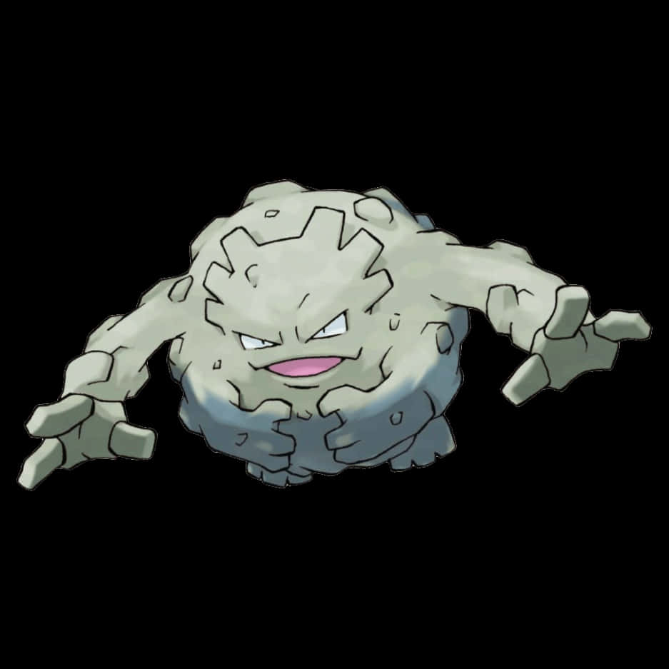 Graveler, evil eyes, black background, SD Desktop Wallpaper