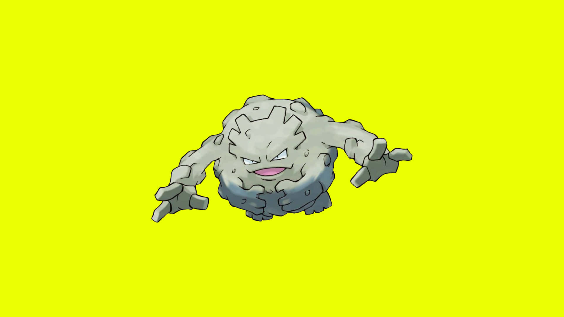Graveler, cartoonish, gray, Full HD Desktop Wallpaper