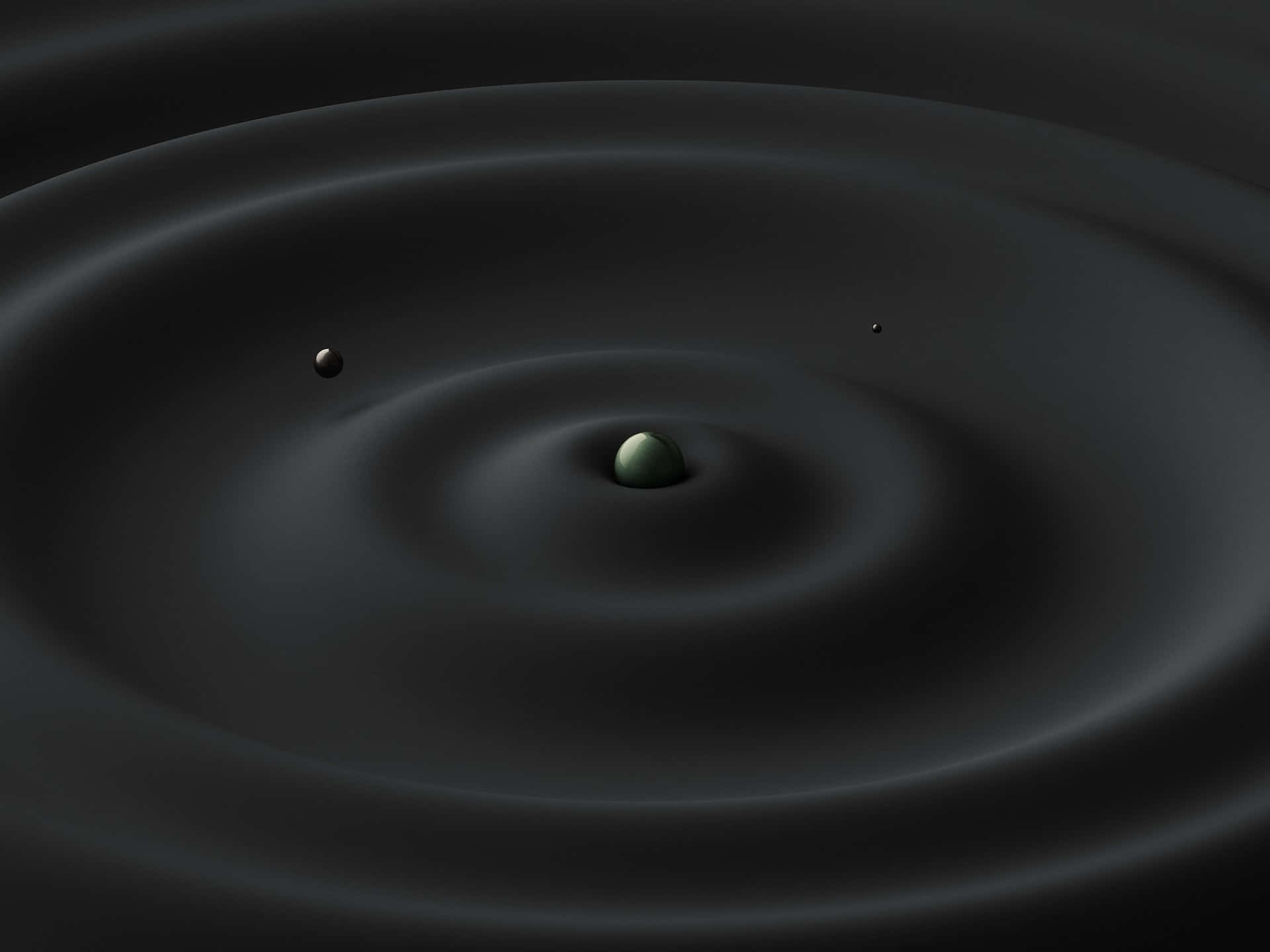 gravitational waves, 1920 x 1440, dark liquid surface, Full HD Desktop Wallpaper