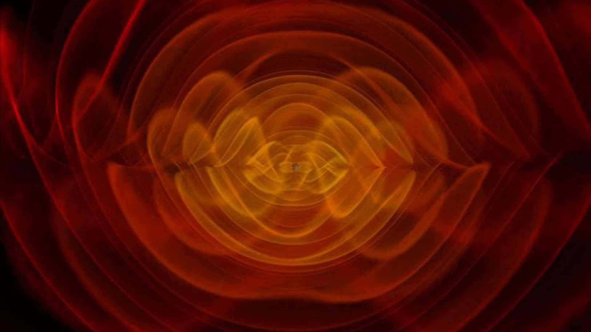 Gravitational Waves, red, orange, Full HD Desktop Wallpaper