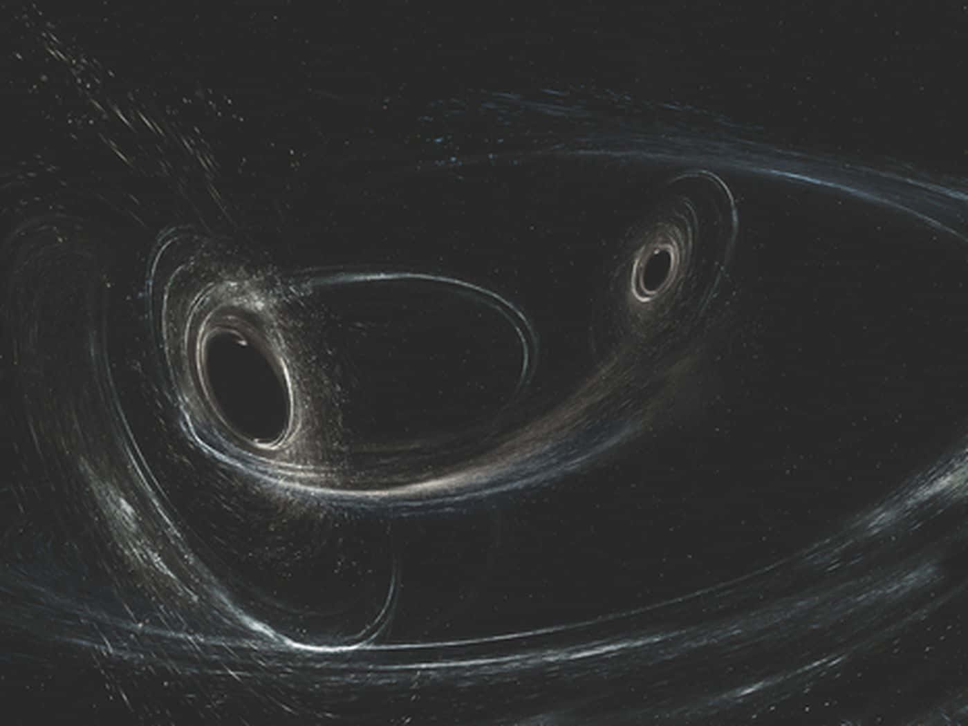 Gravitational Waves, black holes, orbit, HD Desktop Wallpaper