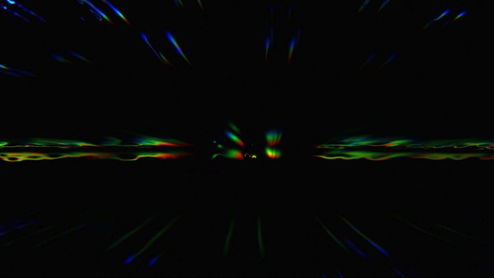 Gravitational Waves, neon green, blue, HD Desktop Wallpaper