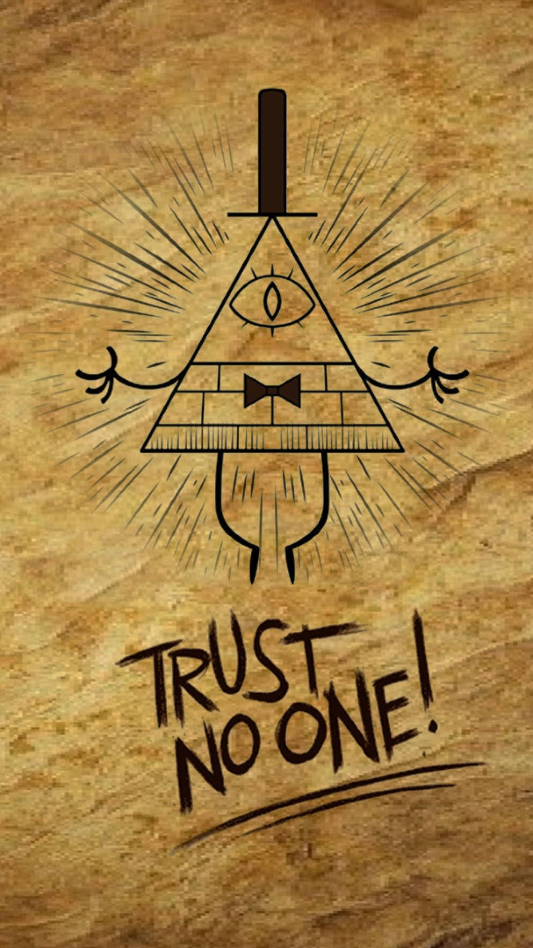 Gravity Falls, triangular figure, eye, Full HD Phone Wallpaper