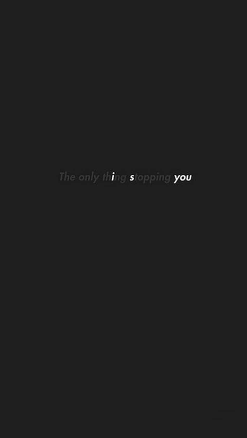 gray aesthetic sad, minimalist black background, centered motivational text, HD Phone Wallpaper