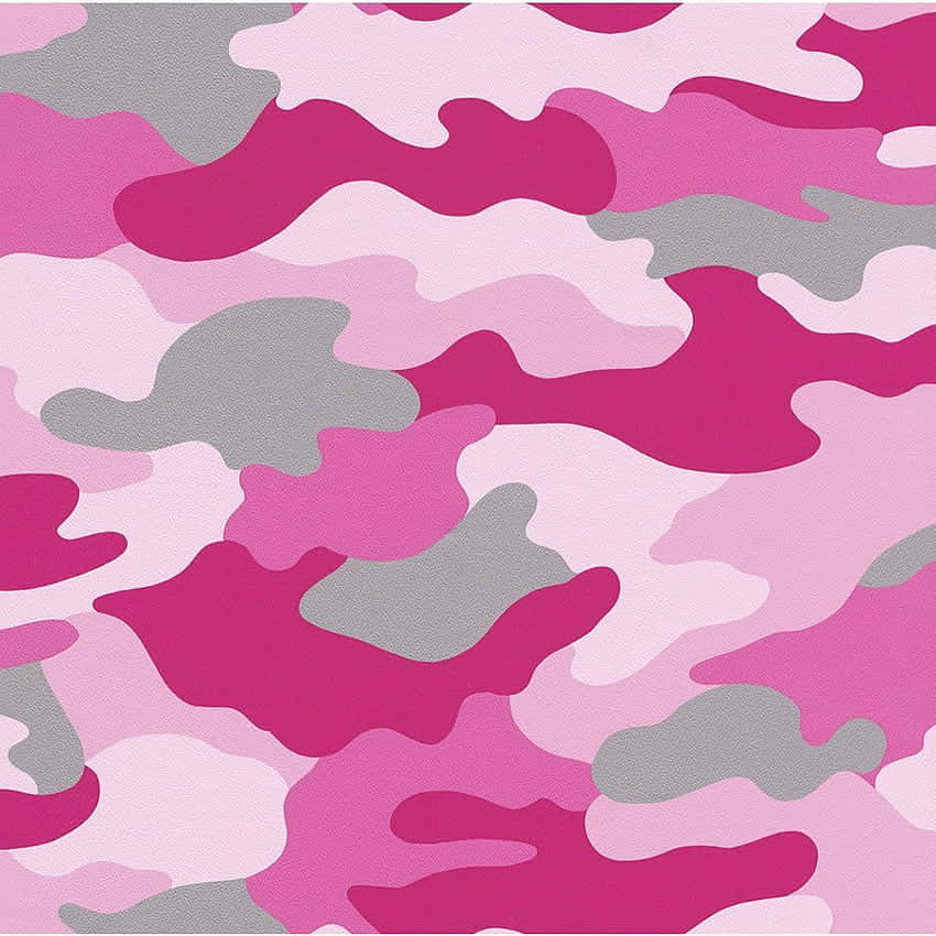 Pink Camo Square, pink and gray camouflage pattern, soft gradients, SD Desktop Wallpaper