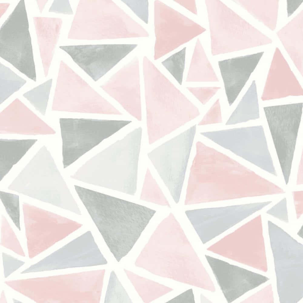 pastel pink, gray, white outlines, SD Desktop Wallpaper