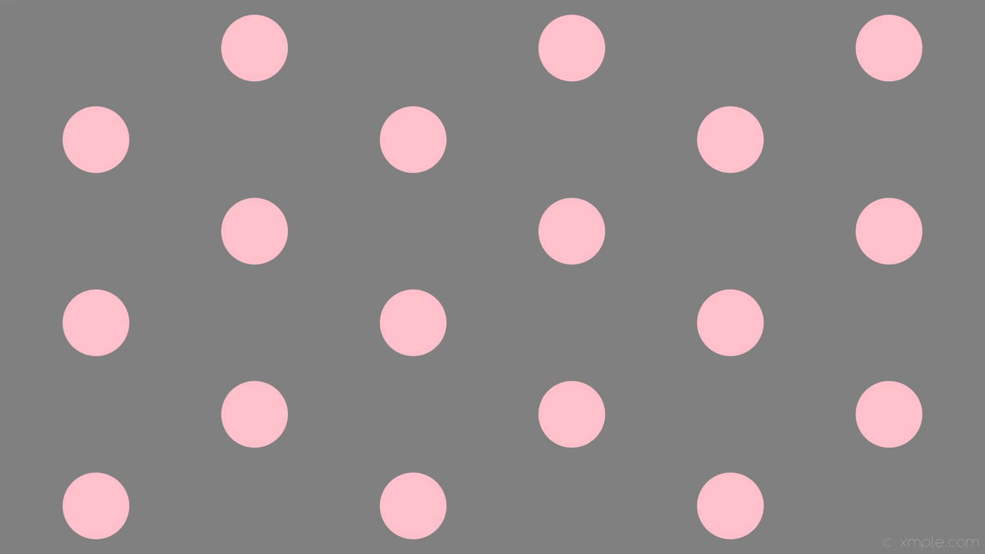 gray, pink, polka dots, Full HD Desktop Wallpaper