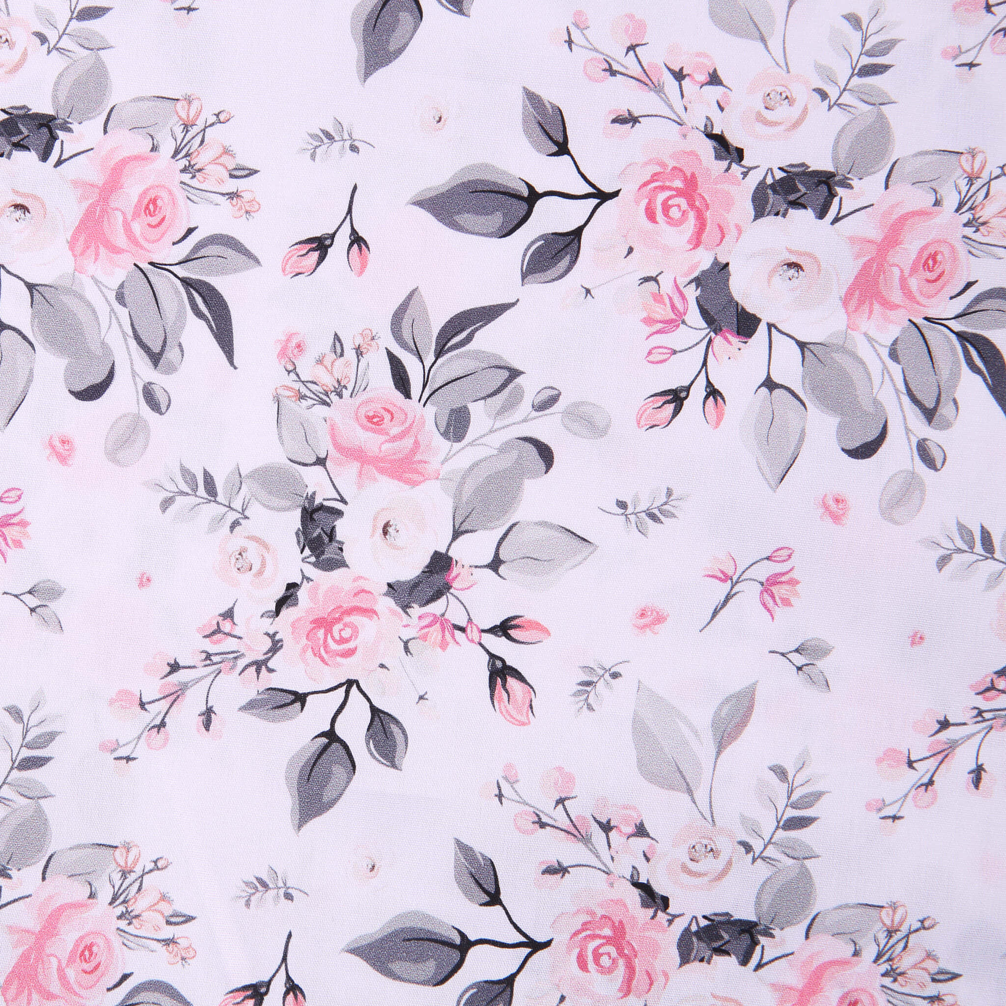 Gray and Pink, soft pink roses, gray leaves, Full HD Desktop Wallpaper