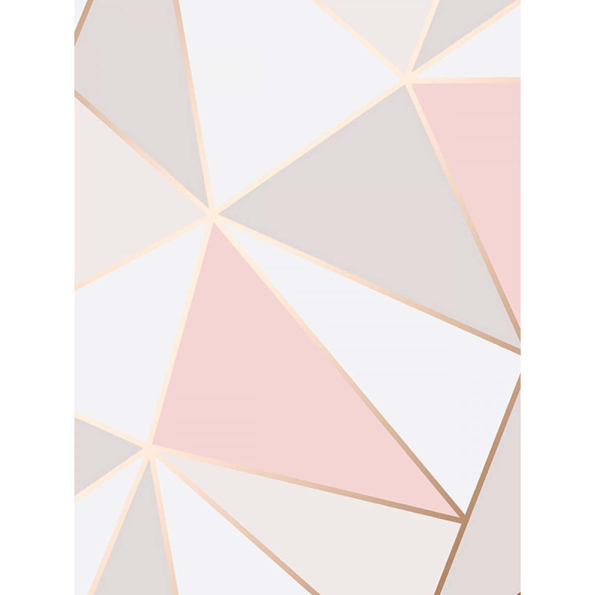 soft pink beige, white triangles, rose gold, SD Desktop Wallpaper