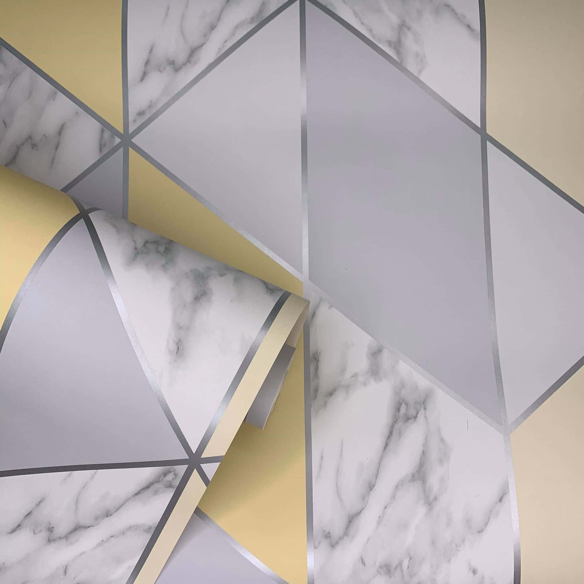 marble, matte gray, mustard yellow, Full HD Desktop Wallpaper