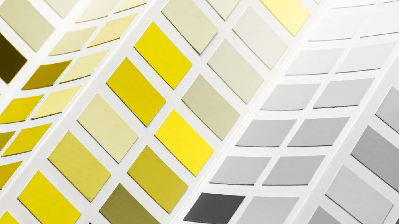 gray, yellow, color swatch chart, HD Desktop Wallpaper