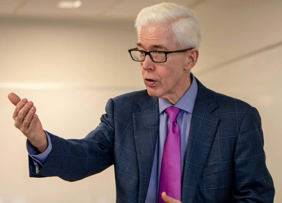 Gray Davis, white hair, glasses, SD Desktop Wallpaper