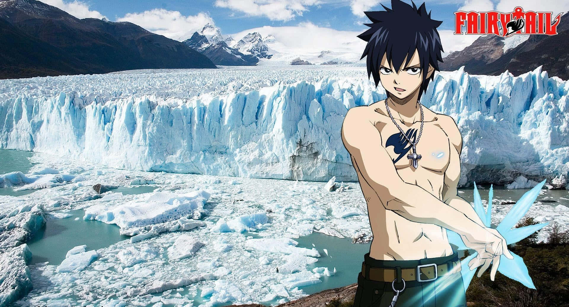 Gray Fullbuster, glacier, jagged ice formations, Full HD Desktop Wallpaper