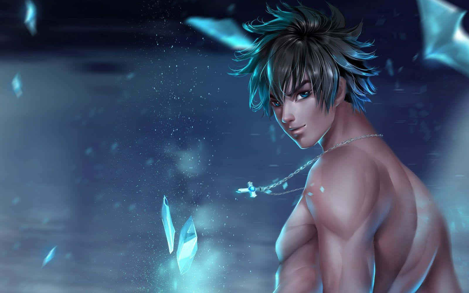 Gray Fullbuster, anime man, spiky hair, HD Desktop Wallpaper