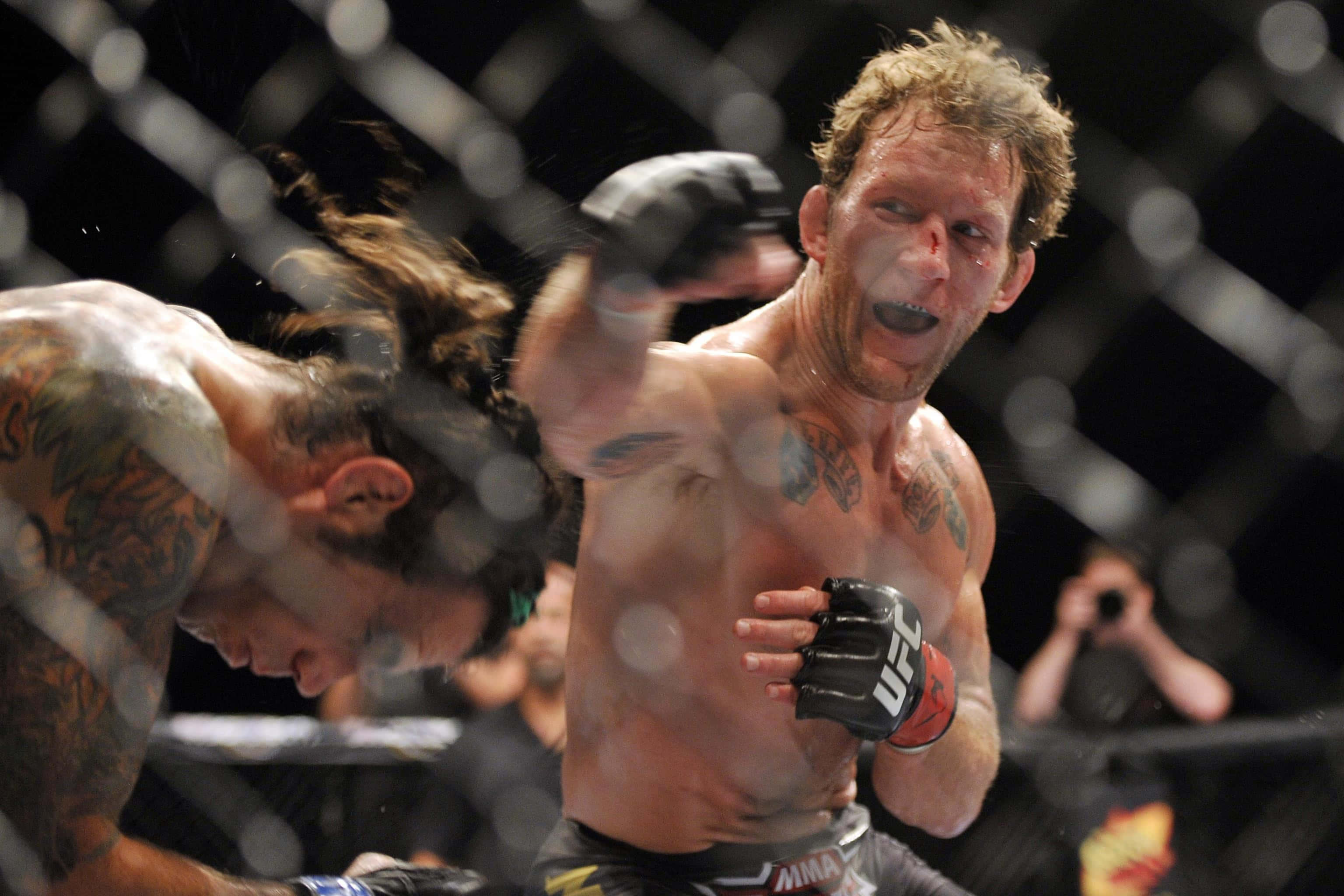 Gray Maynard, MMA fighters, cage match, 2K Desktop Wallpaper