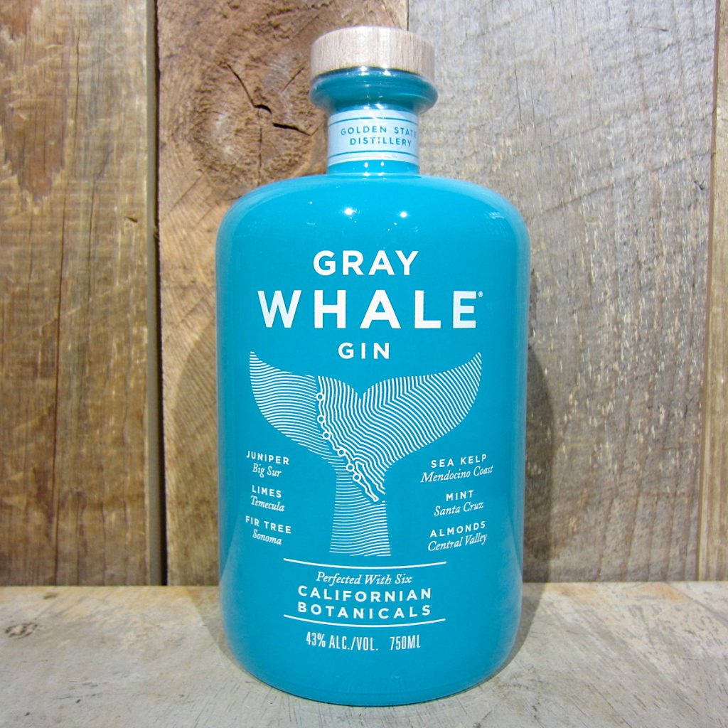 Gray Whale Gin, turquoise, whale tail design, SD Desktop Wallpaper