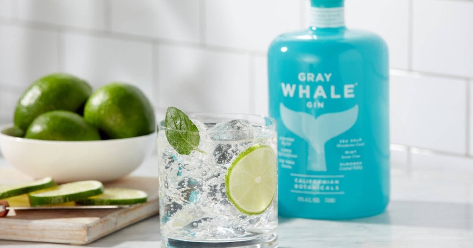 Gray Whale Gin, turquoise, limes, HD Desktop Wallpaper