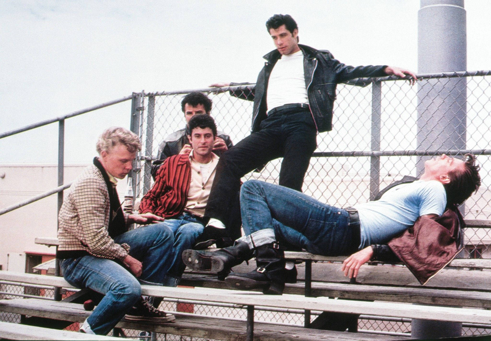 Grease, bleachers, 80s attire, Full HD Desktop Wallpaper