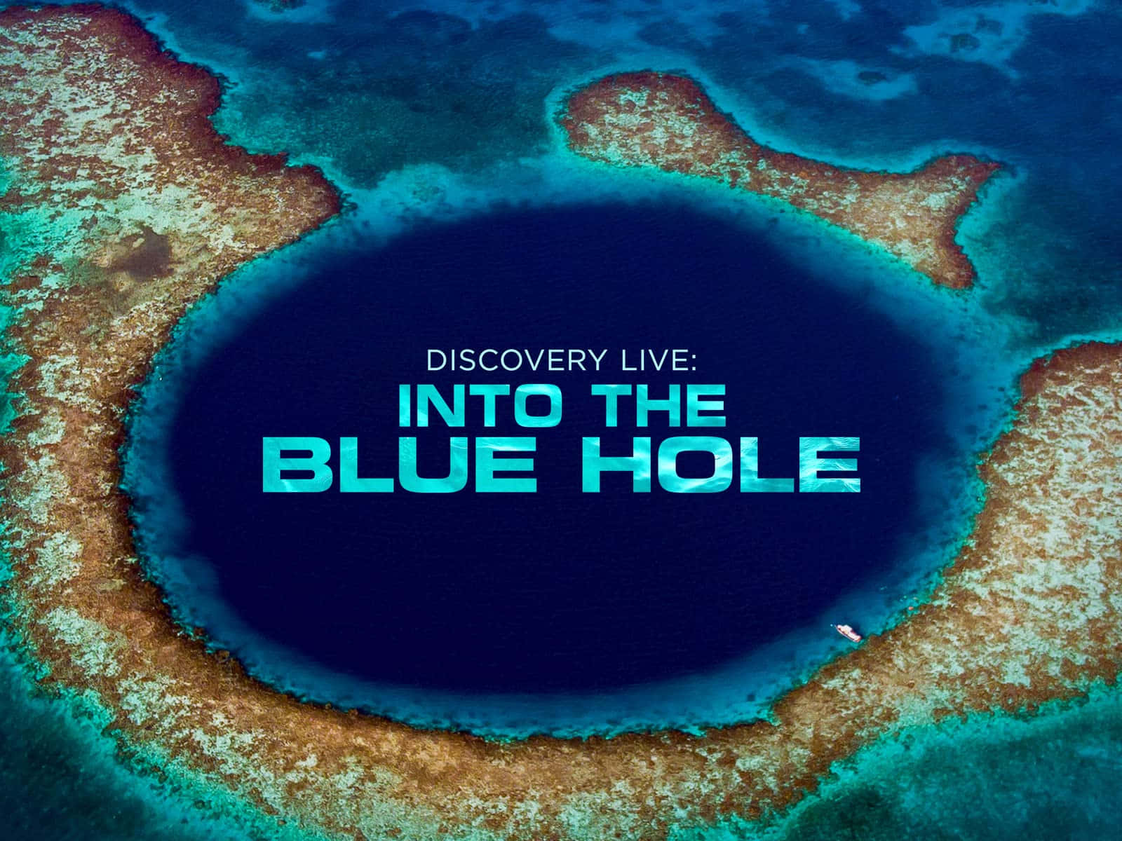 Great Blue Hole, aerial view, deep blue oceanic sinkhole, HD Desktop Wallpaper
