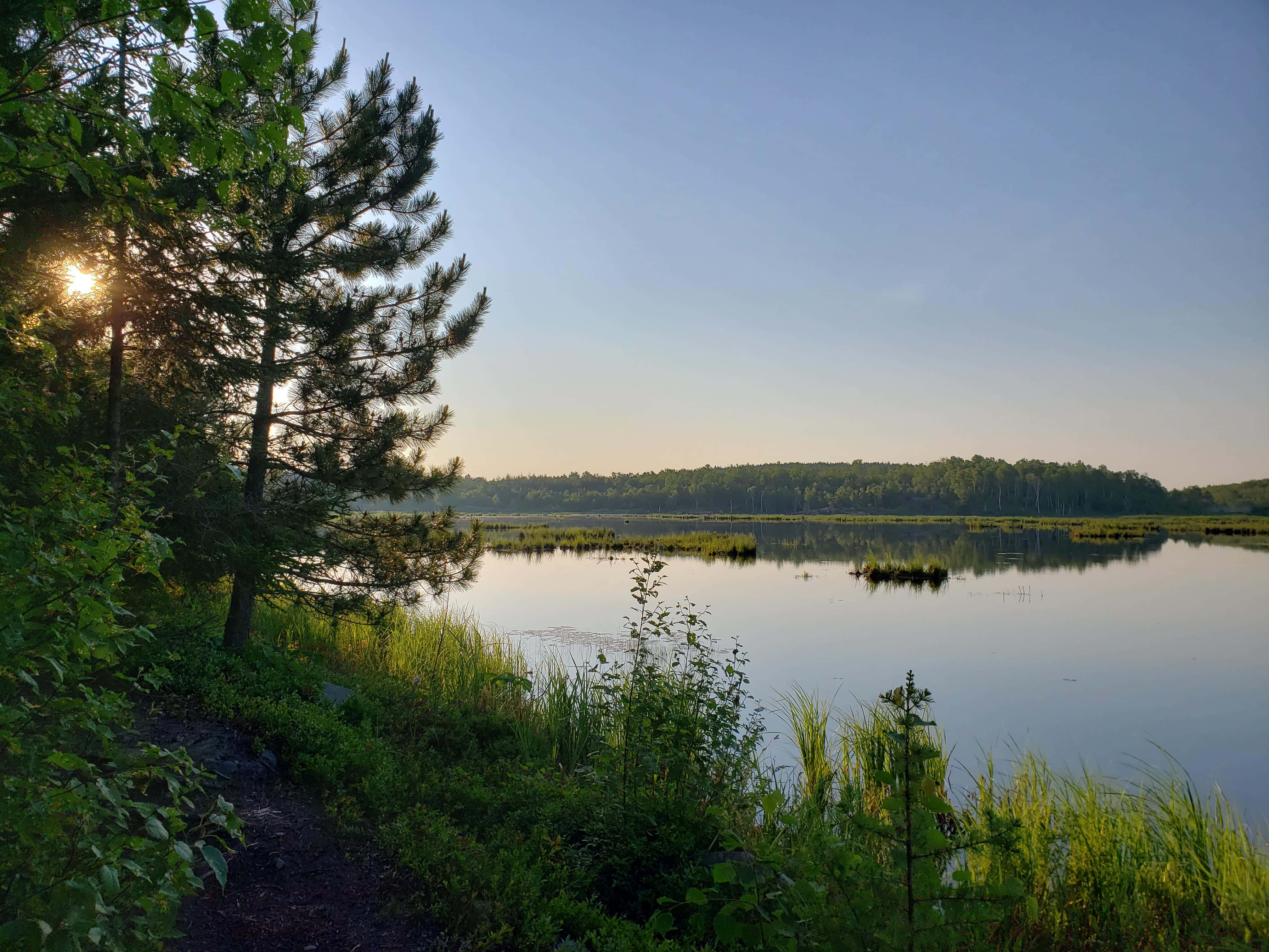 Sudbury, sunrise, lake view, 4K Desktop Wallpaper
