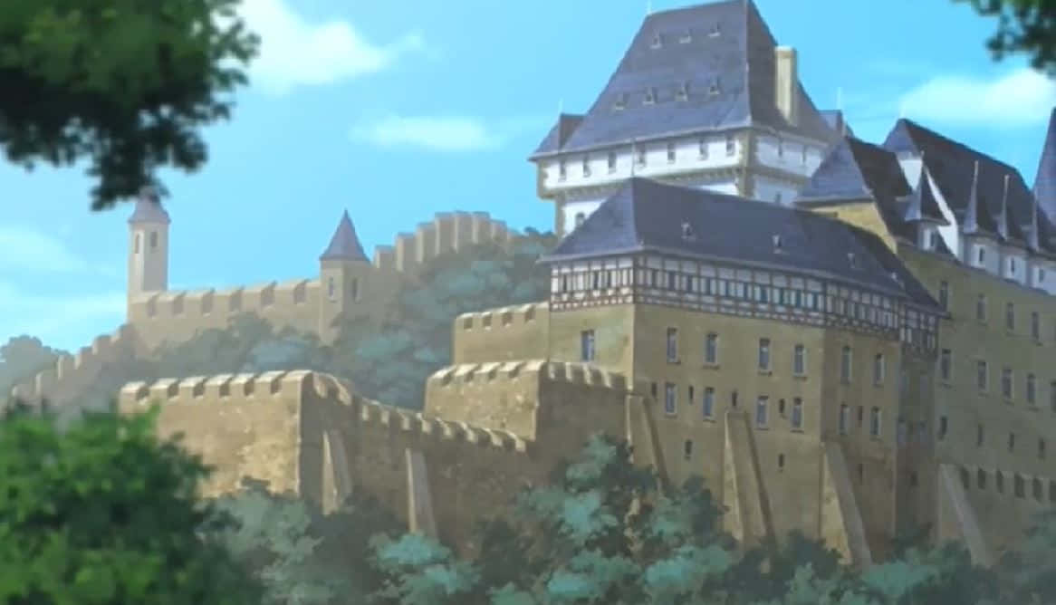 Greed Island, medieval castle, stone walls, SD Desktop Wallpaper