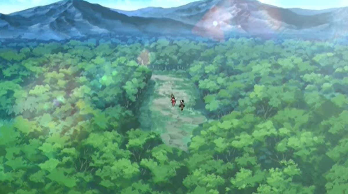 Greed Island, forest, mountains, SD Desktop Wallpaper