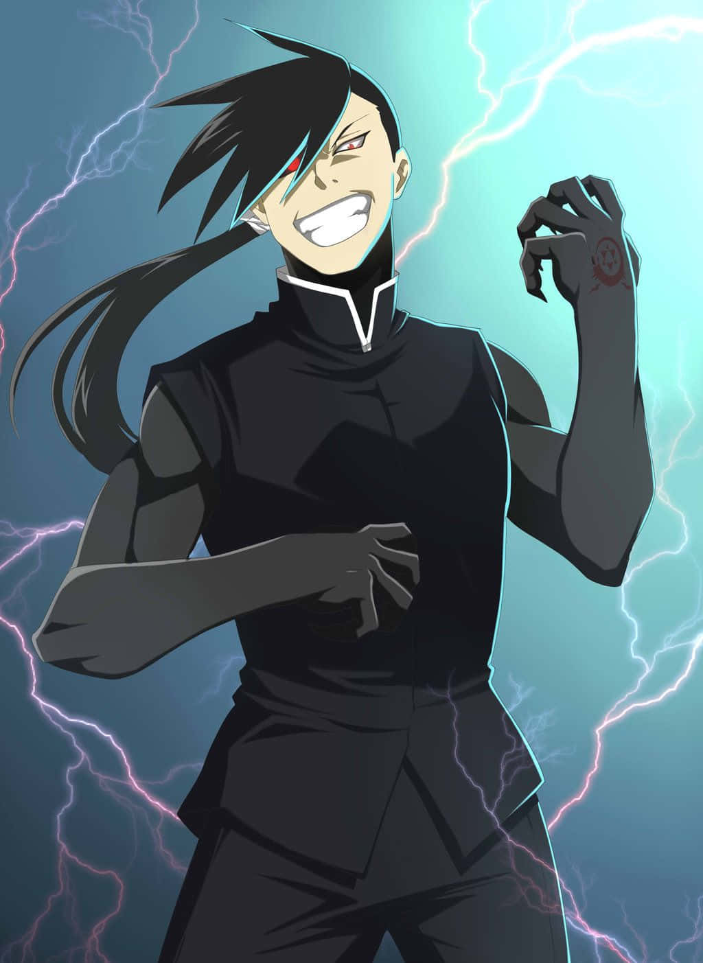 Greed Island, black hair, red eyes, HD Phone Wallpaper