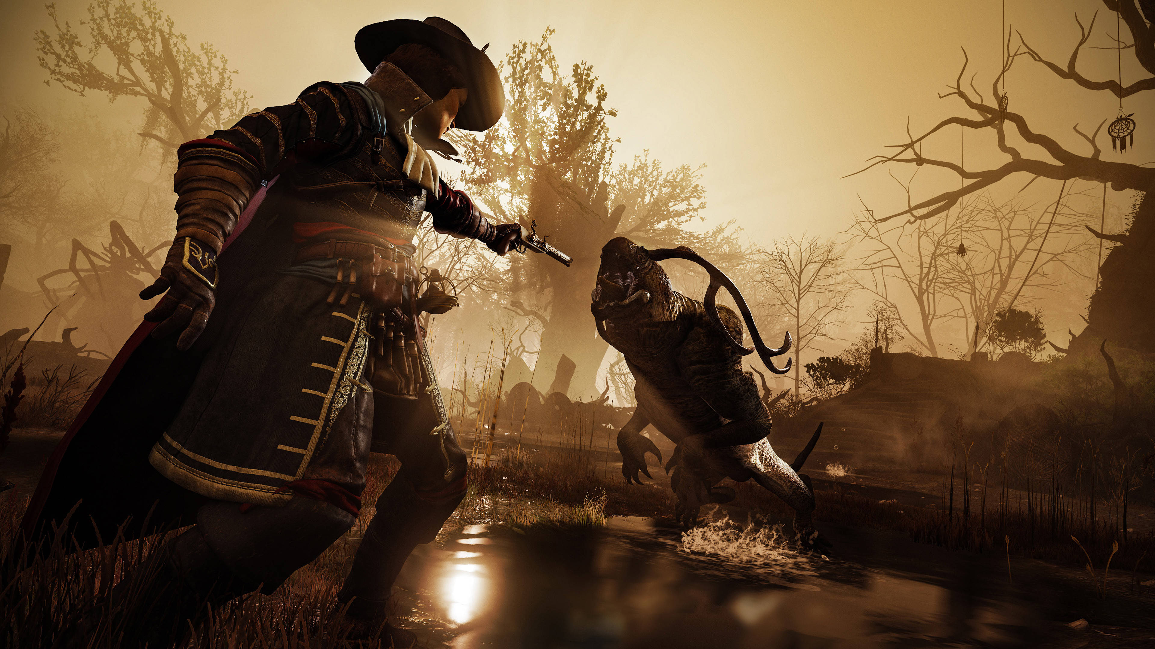 Greedfall, masked warrior, historical gear, 4K Desktop Wallpaper