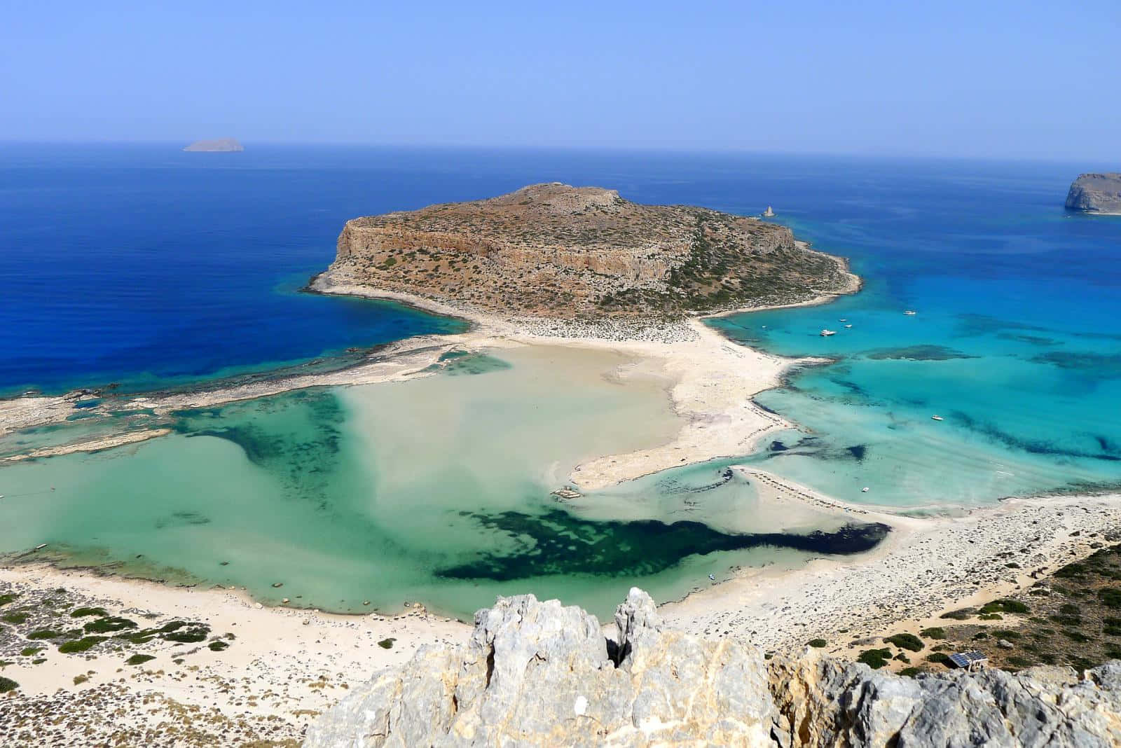 Greek Beach, turquoise lagoons, white sand beaches, HD Desktop Wallpaper