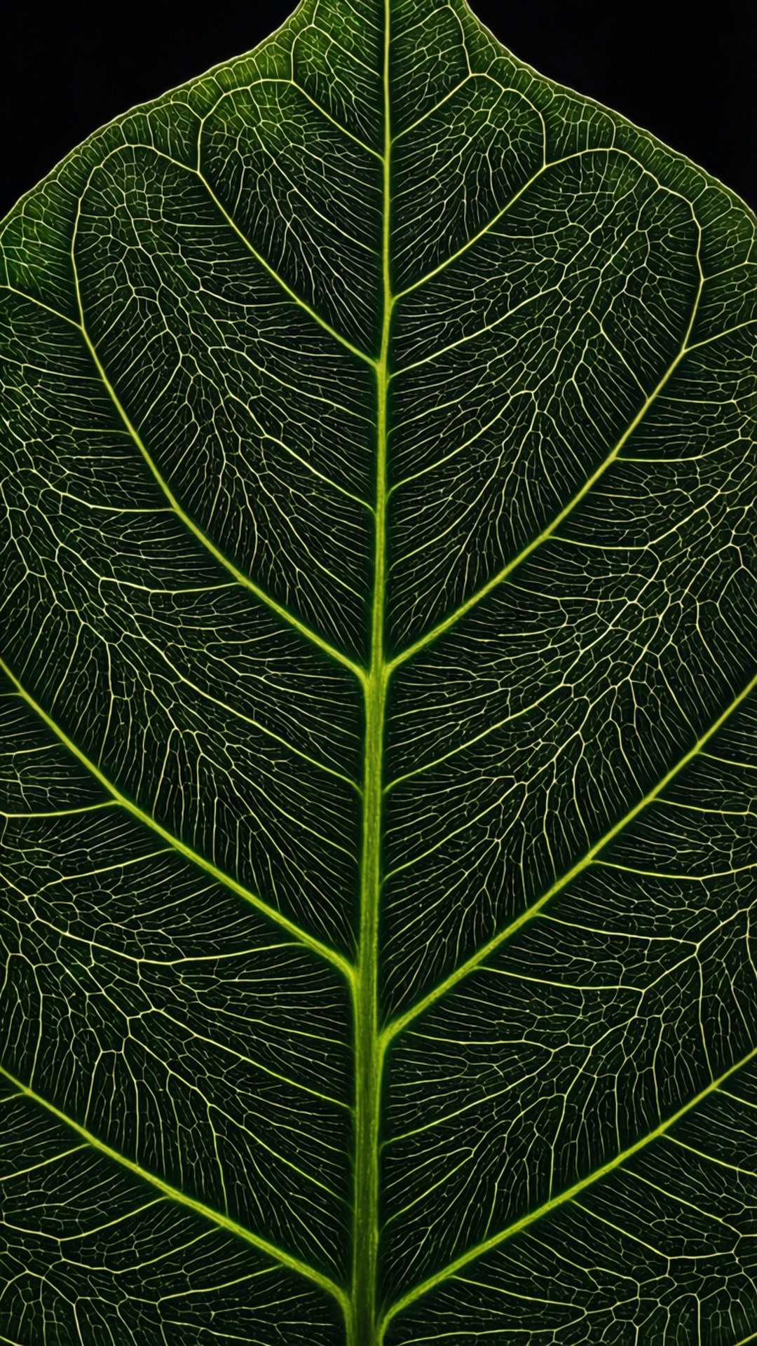 leaf vein, vibrant green, intricate vein patterns, Full HD Phone Wallpaper