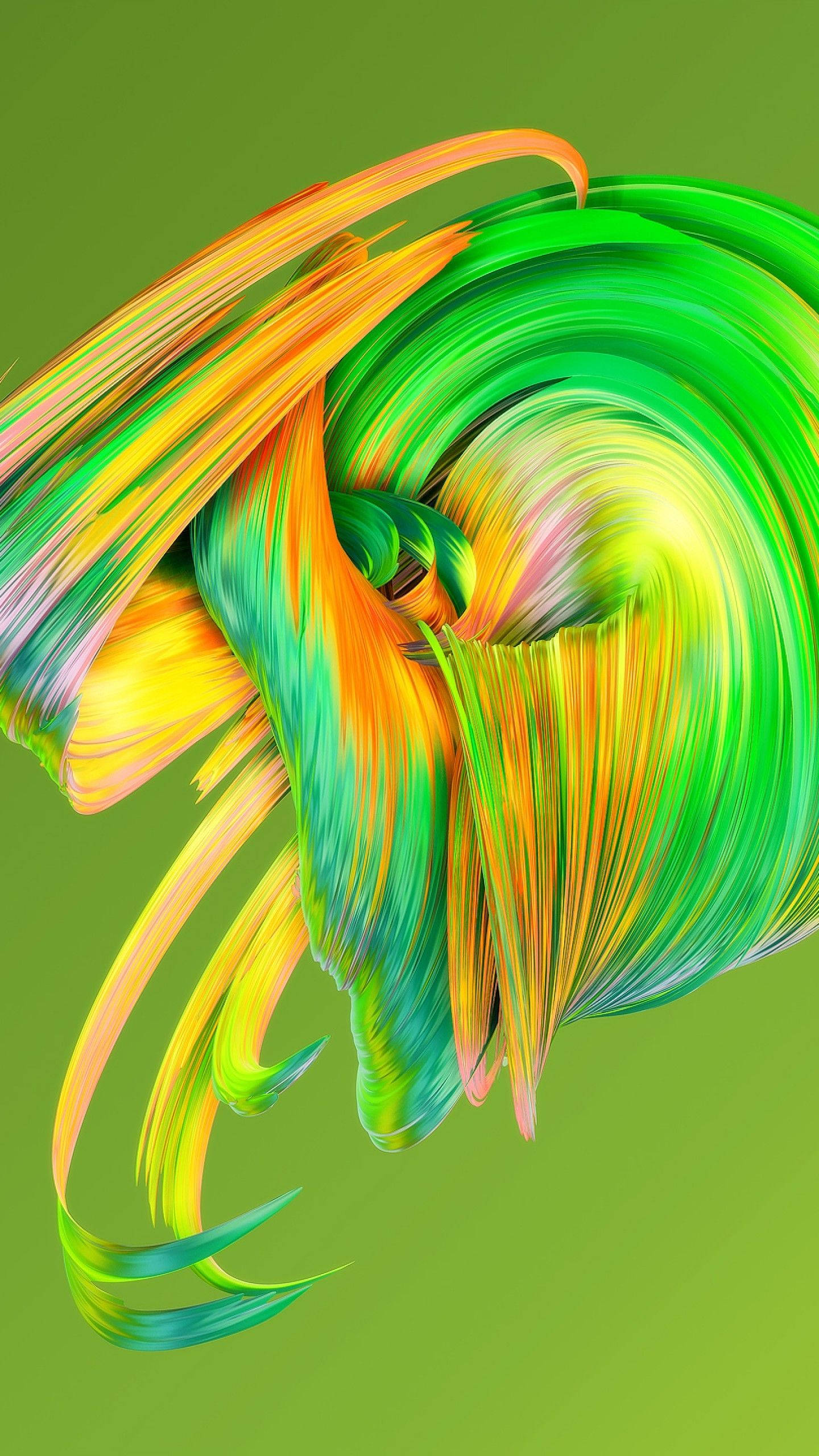 orange, light green, green yellow, 2K Phone Wallpaper