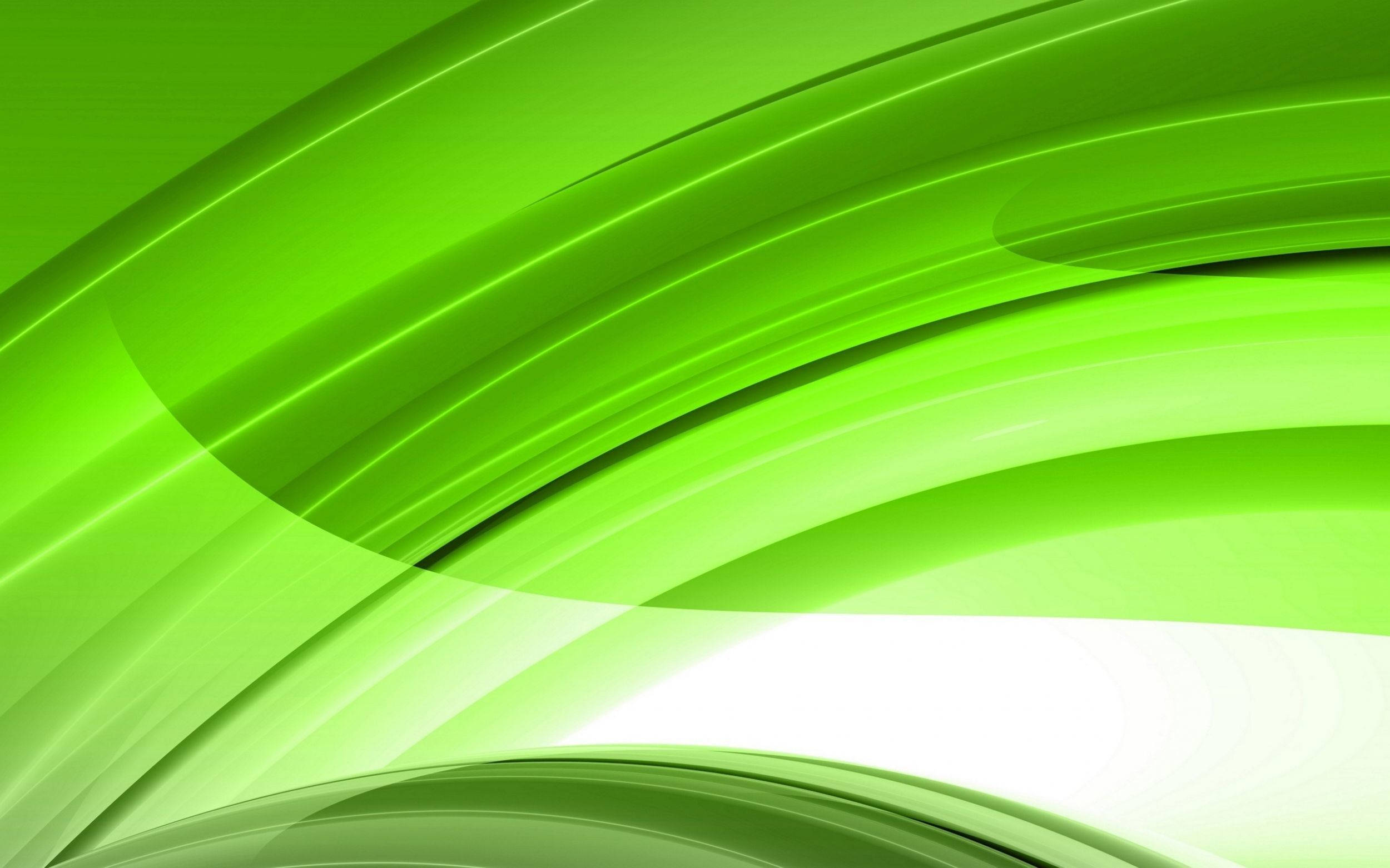 green abstract strokes, vibrant green, abstract waves, Full HD Desktop Wallpaper