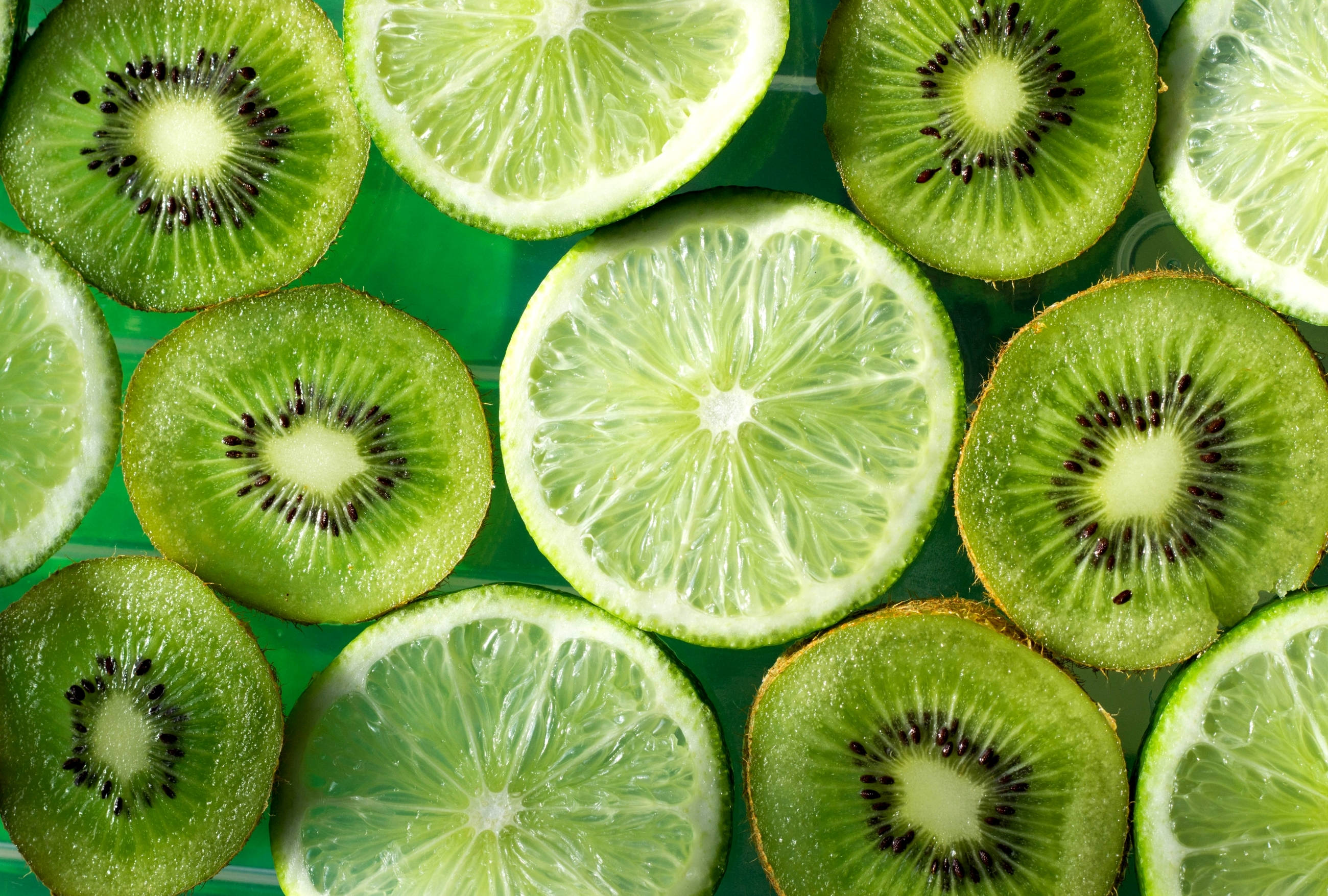 kiwi, lime, vibrant green, 2K Desktop Wallpaper