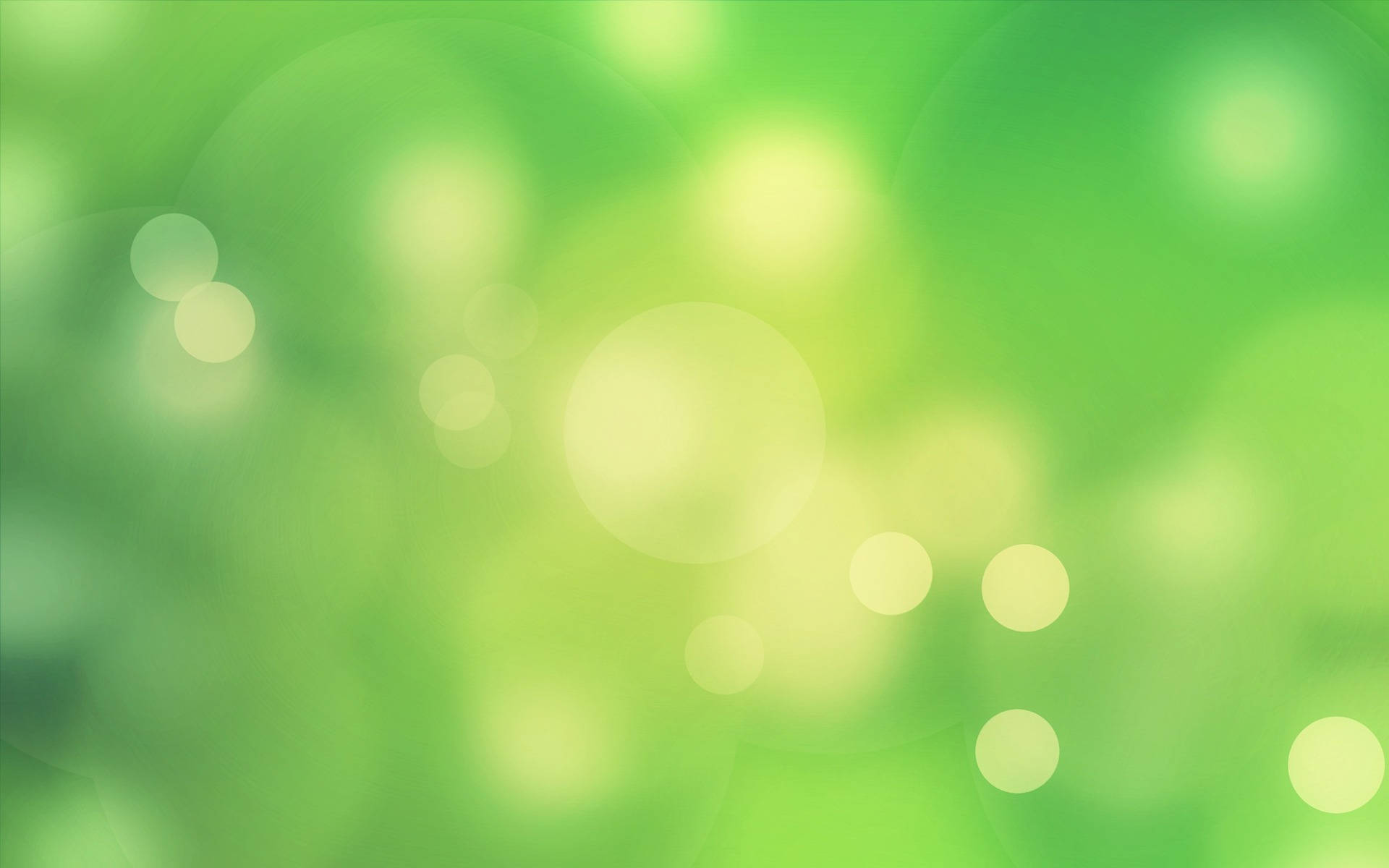 green, bokeh circles, soft green background, Full HD Desktop Wallpaper