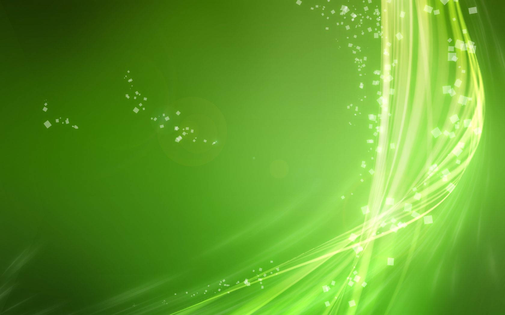vibrant green, glowing light streaks, sparkling particles, HD Desktop Wallpaper