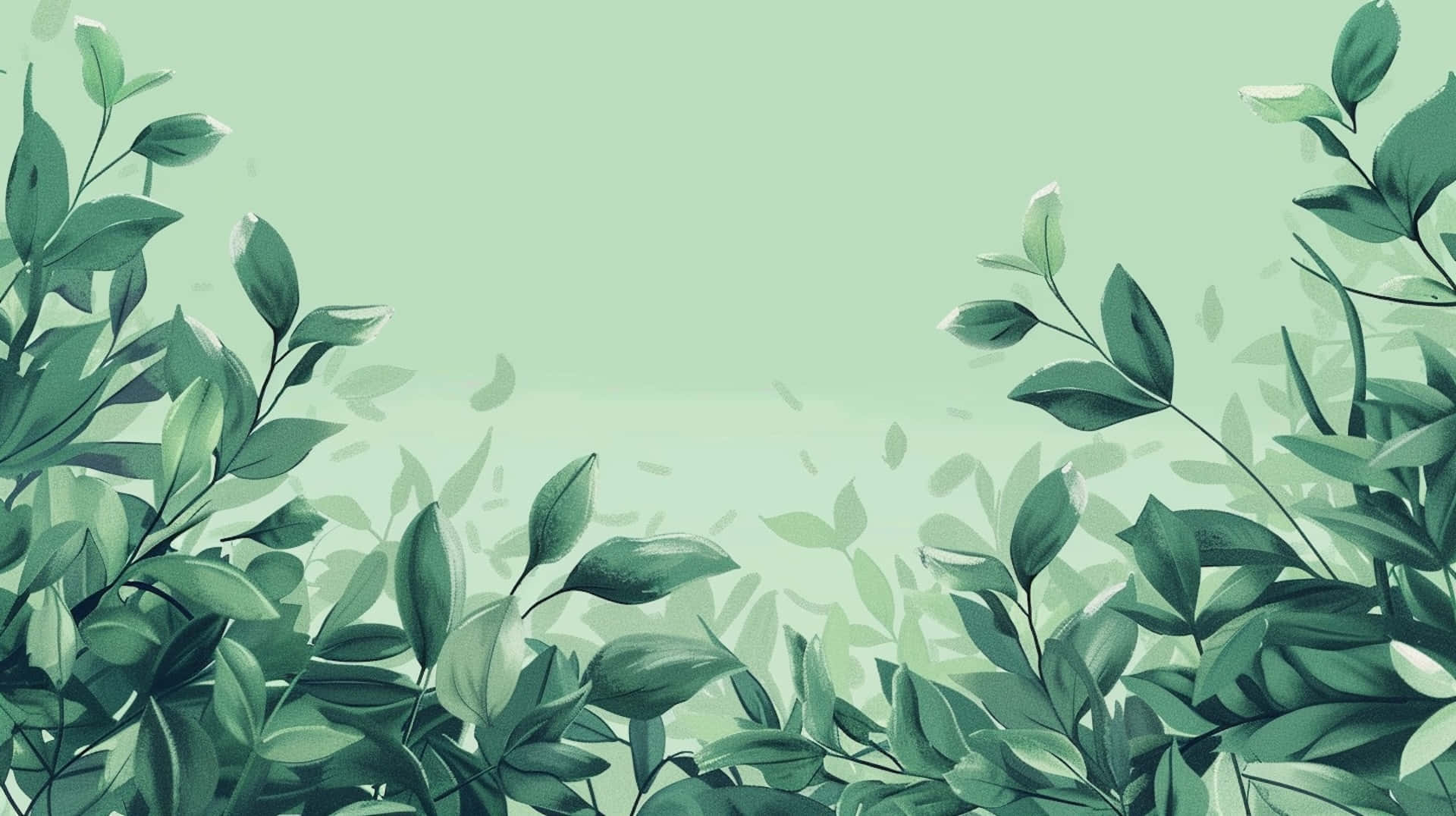 green aesthetic, leaves, leafy branches, Full HD Desktop Wallpaper