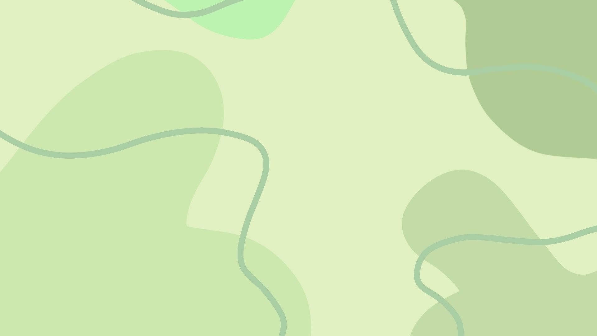 pastel green, abstract shapes, flowing lines, Full HD Desktop Wallpaper