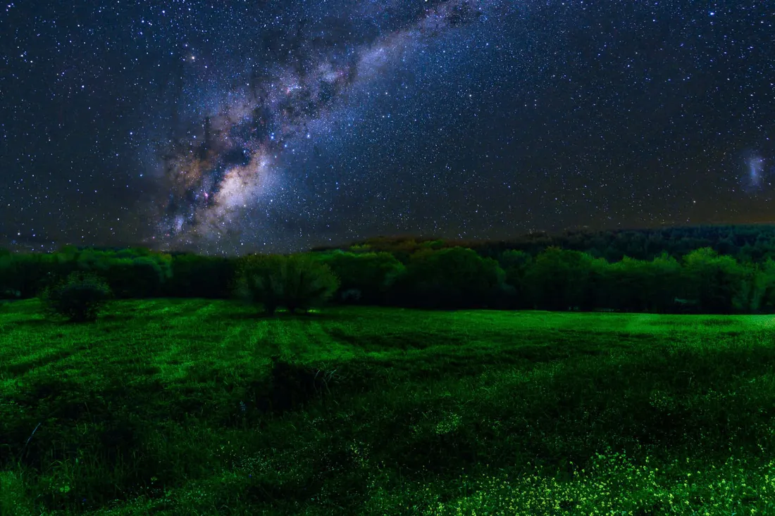 Green And Blue Galaxy
