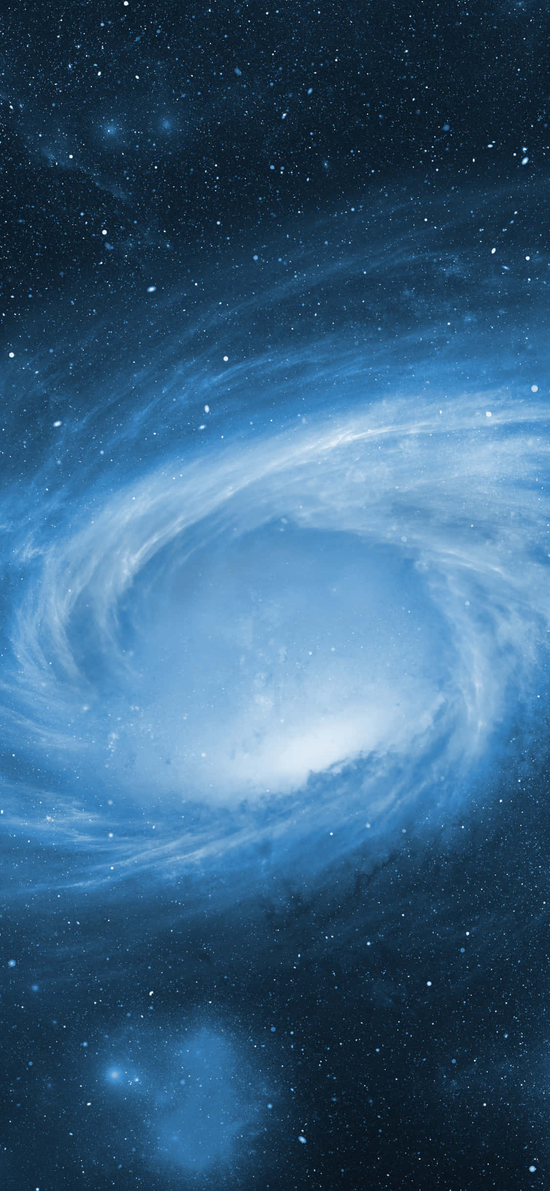 Green And Blue Galaxy, spiral galaxy, cosmic blue, Full HD Phone Wallpaper