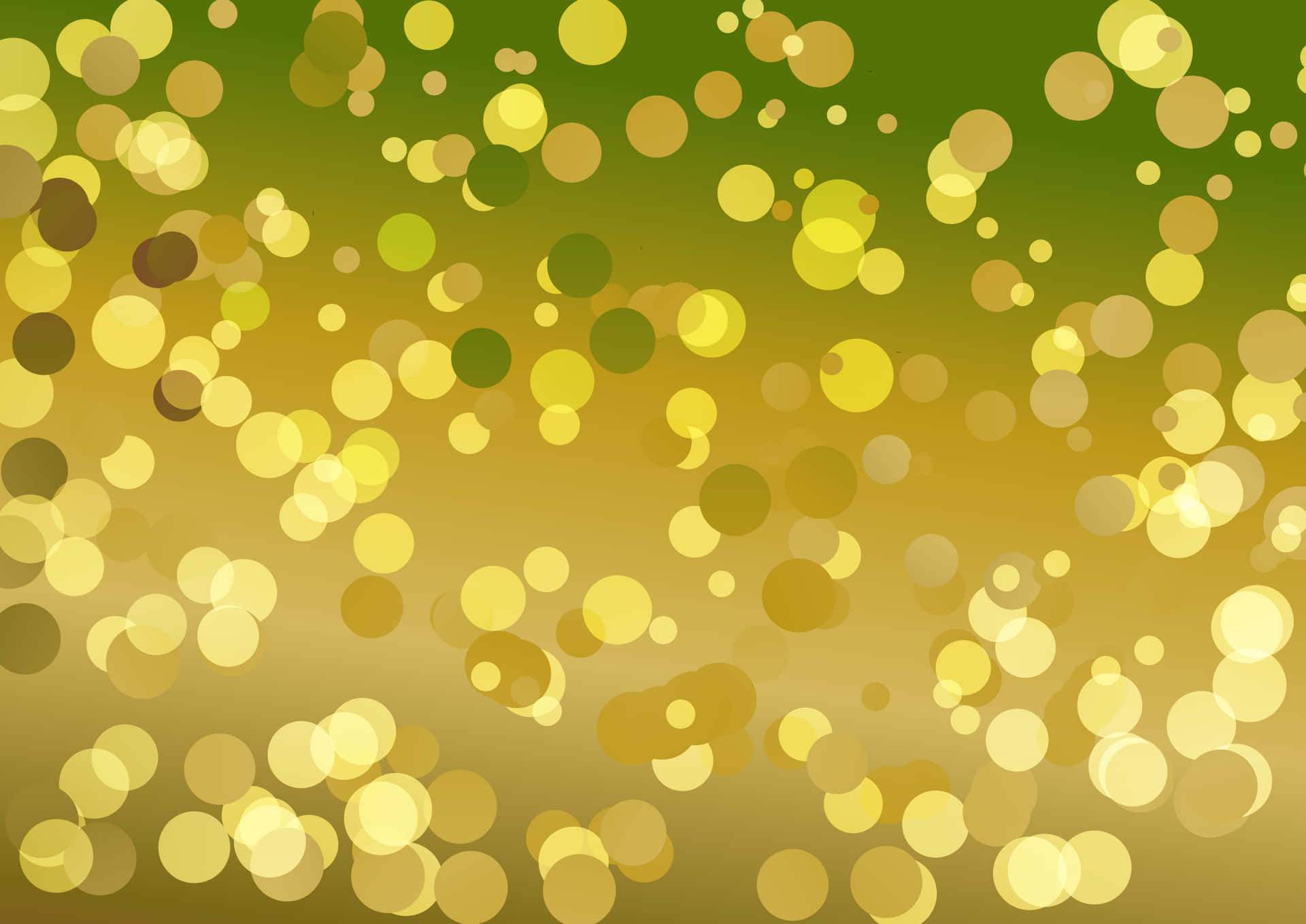 abstract green gold bokeh background, golden bokeh circles, gradient green and gold background, Full HD Desktop Wallpaper