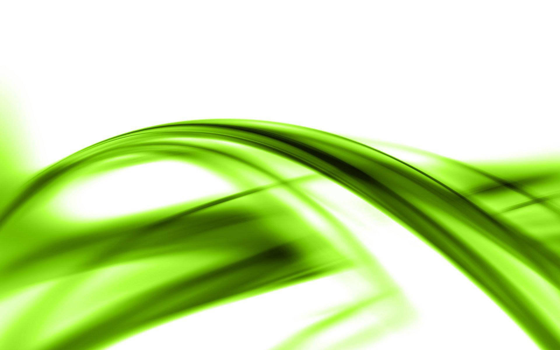 light green, curved lines, abstract wave, Full HD Desktop Wallpaper