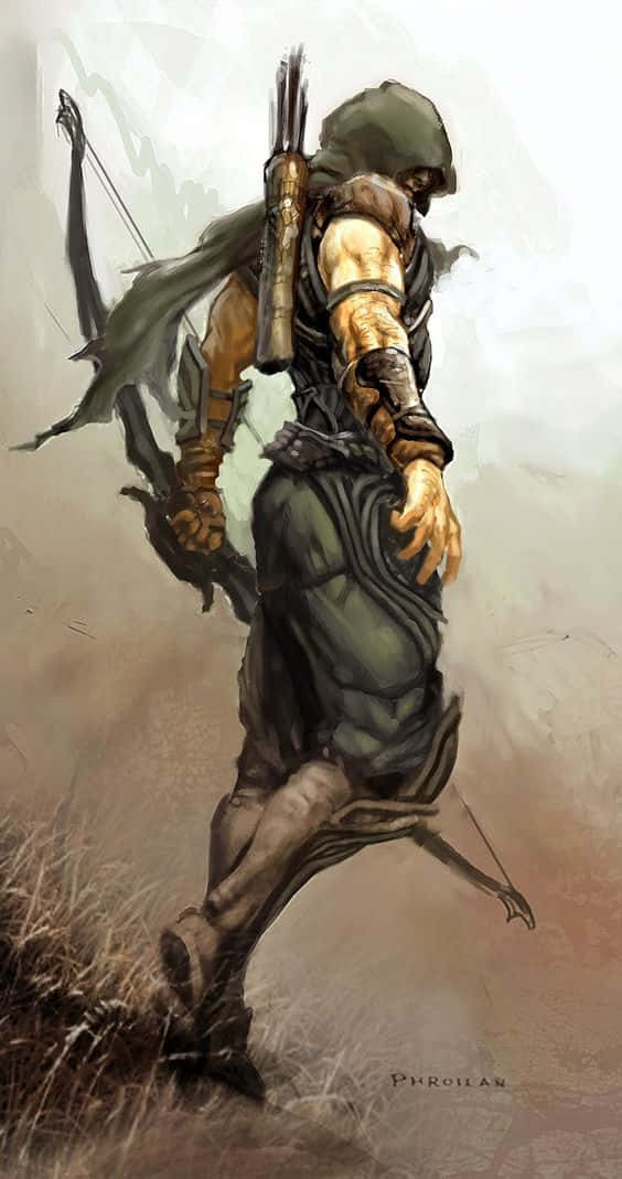 Green Arrow, iPhone, hooded archer, SD Phone Wallpaper