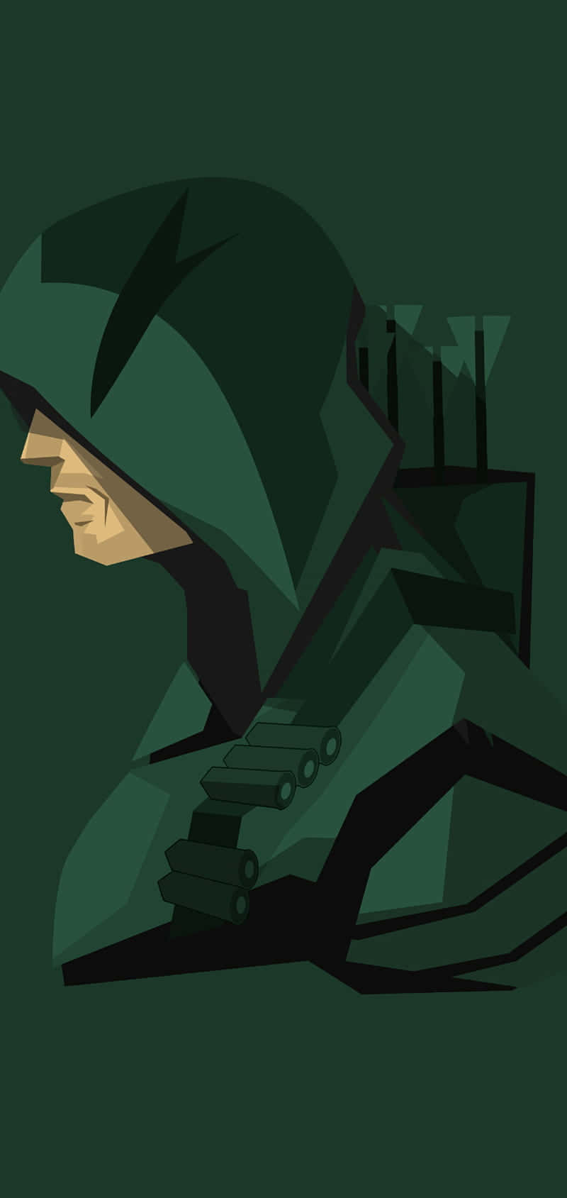 Green Arrow, iPhone, hooded archer, HD Phone Wallpaper