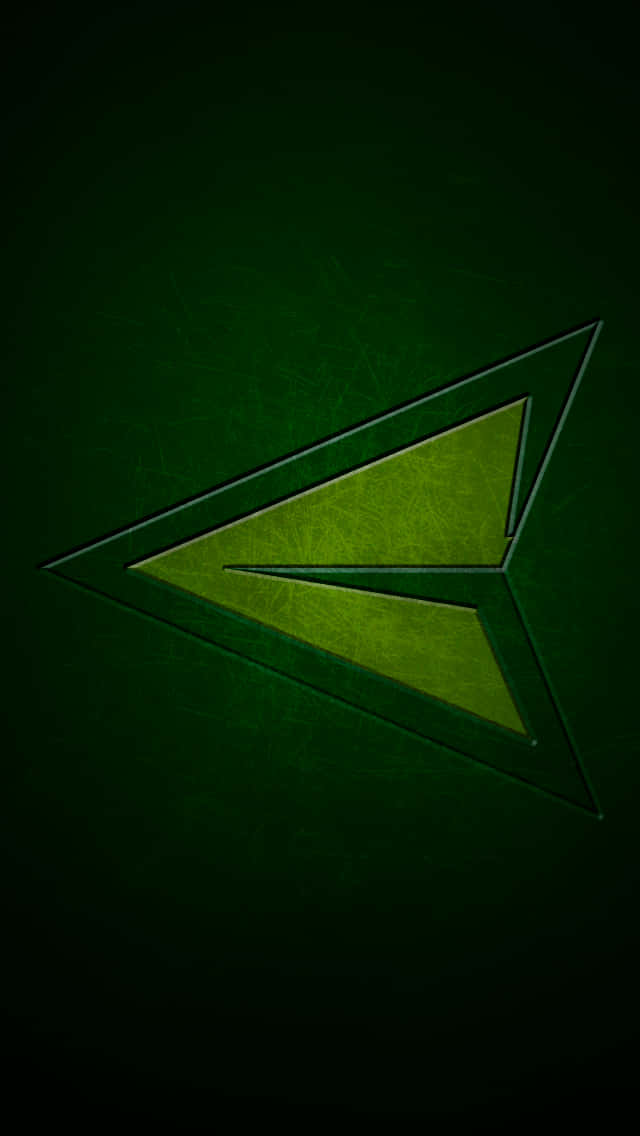 Green Arrow, lime green, arrowhead emblem, SD Phone Wallpaper