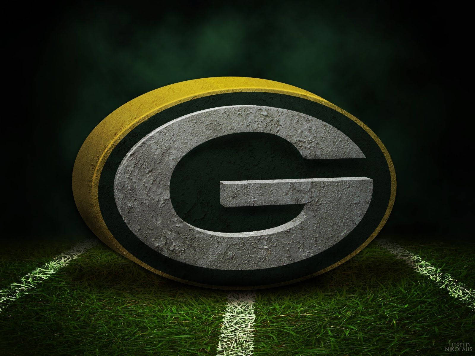 Green Bay Packers, grassy field, logo, HD Desktop Wallpaper