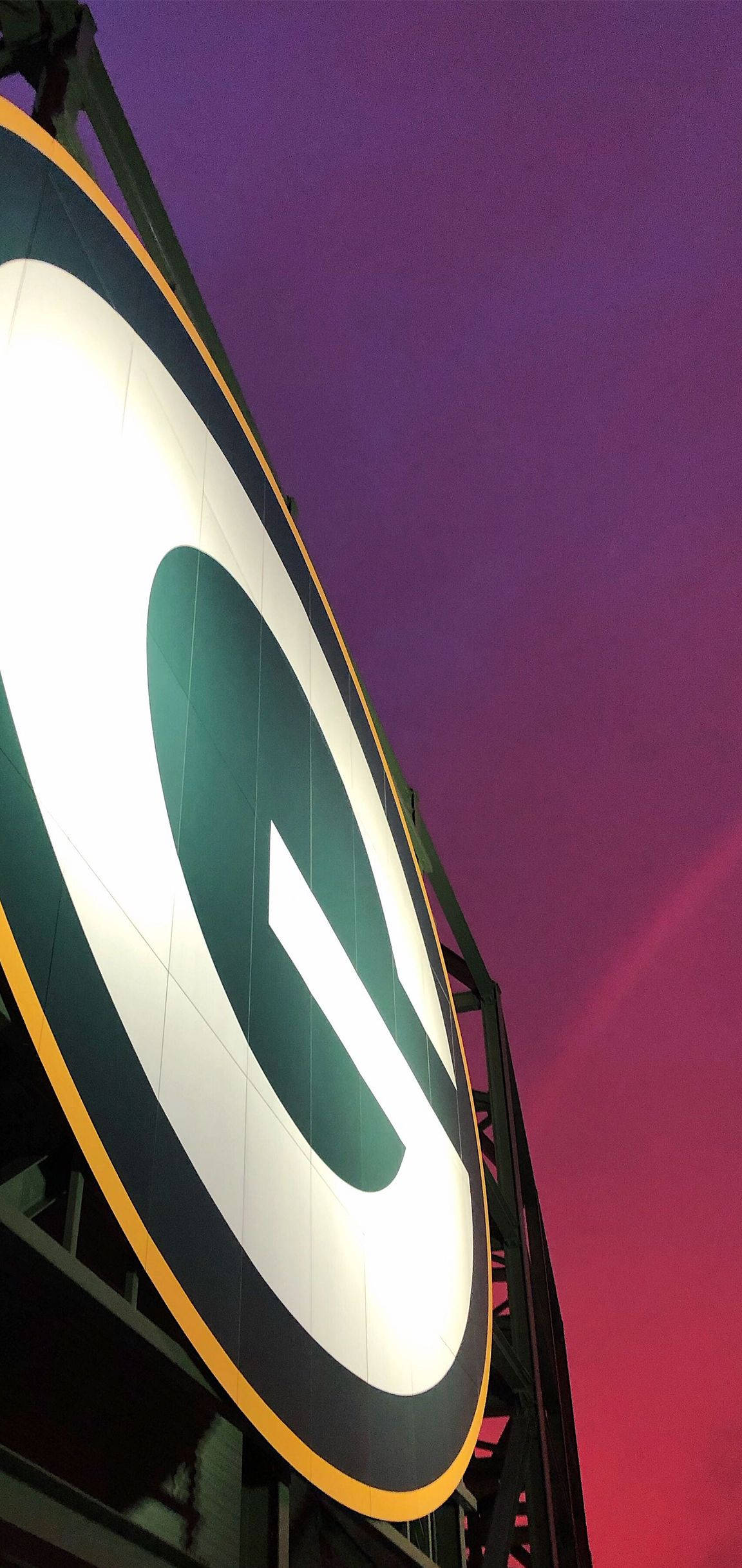 Green Bay Packers, logo, field, Full HD Phone Wallpaper