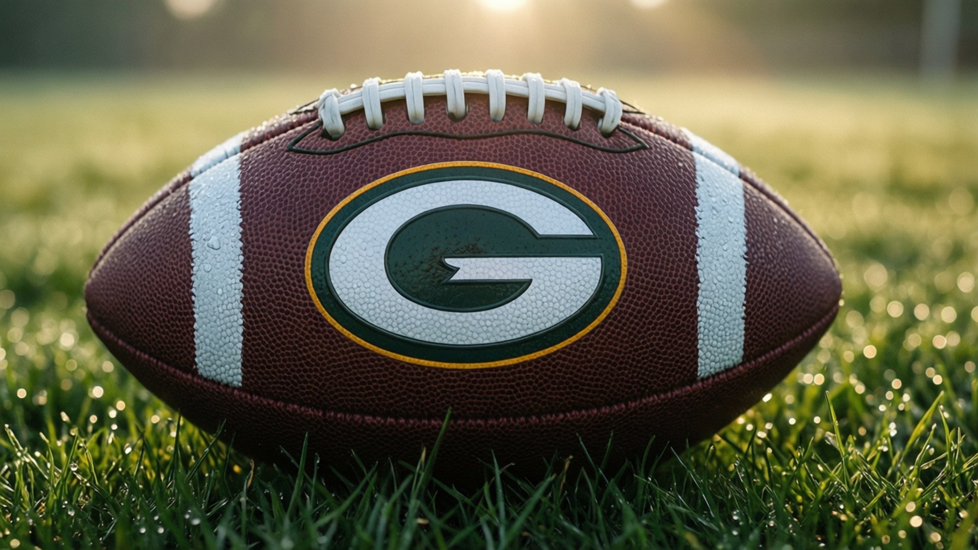 Green Bay Packers, football, grass, Full HD Desktop Wallpaper