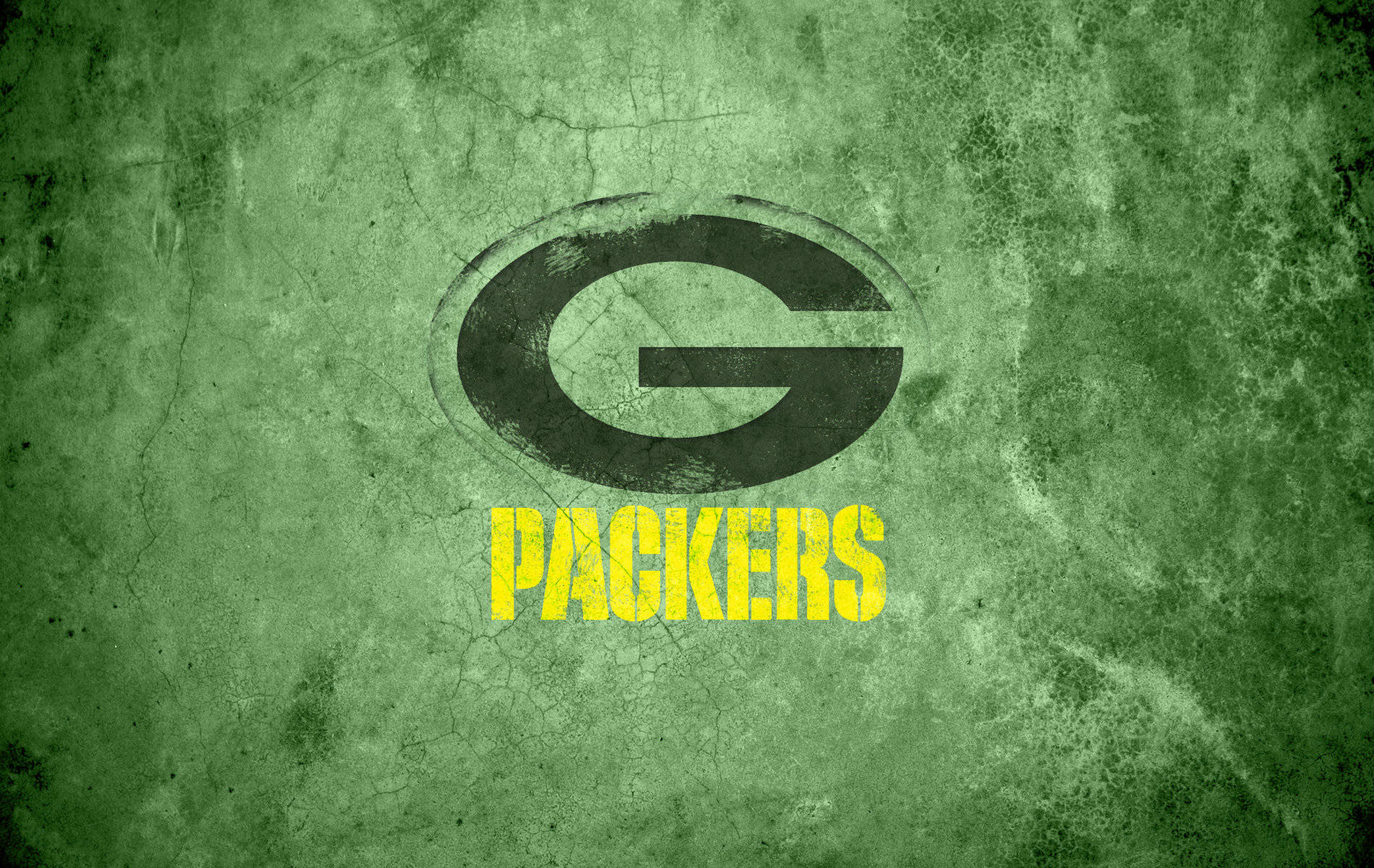 Green Bay Packers, green wall, black G logo, HD Desktop Wallpaper