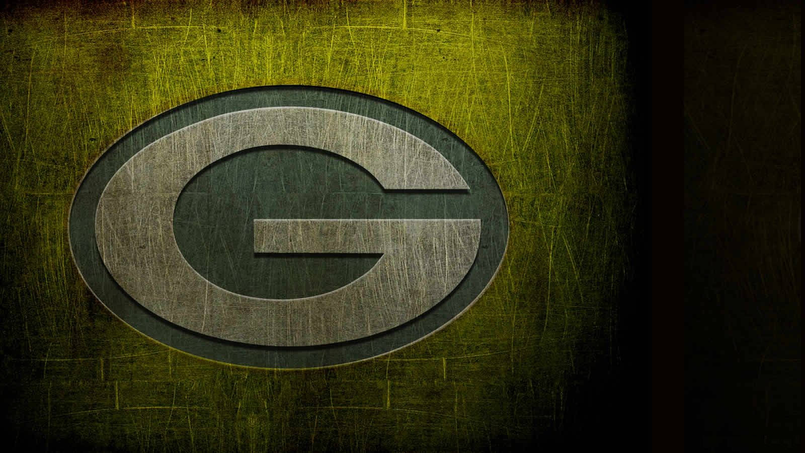 Green Bay Packers, dark grunge logo, metallic, HD Desktop Wallpaper