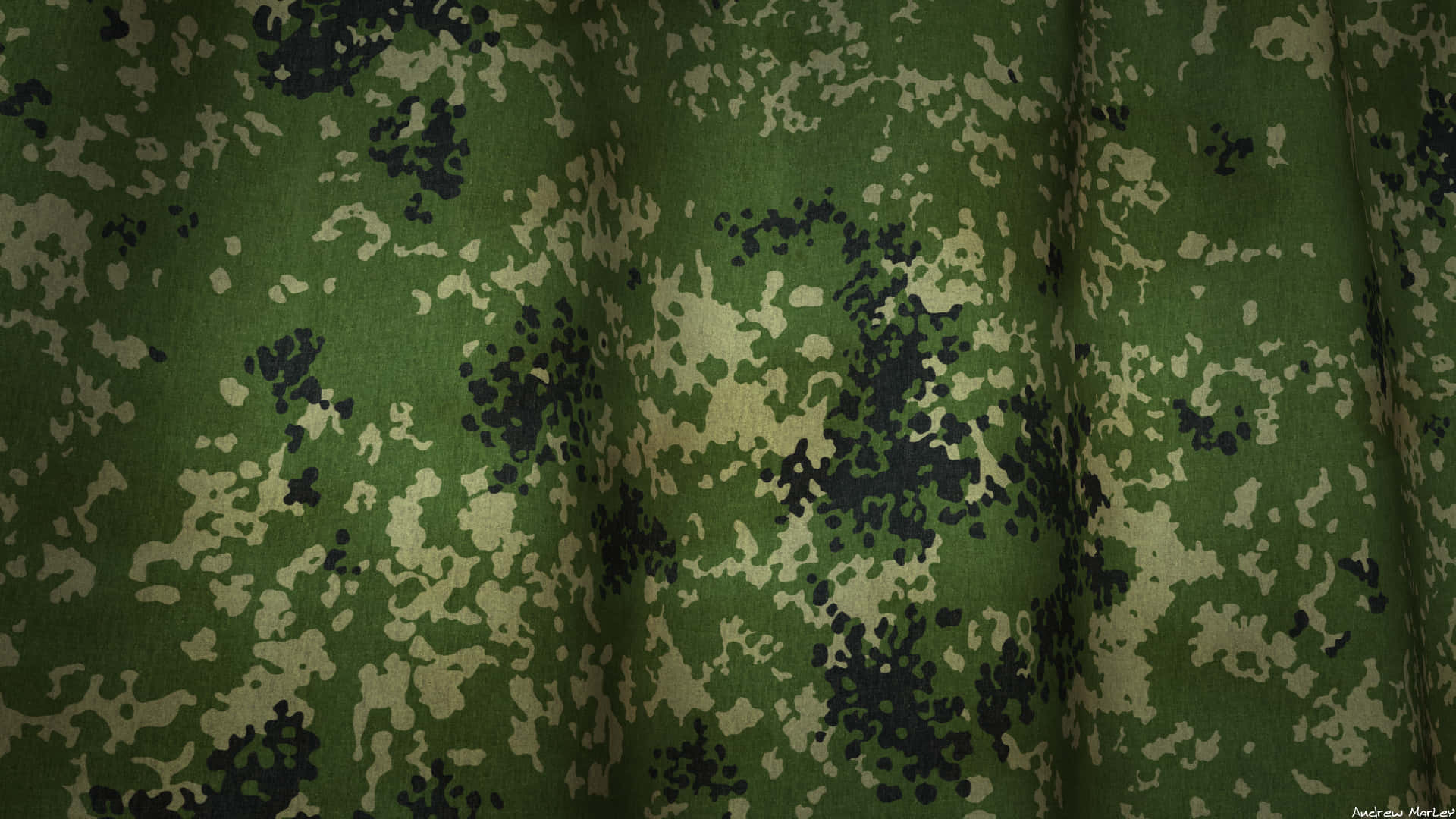 green military camouflage, black and beige splotches, soft folds, Full HD Desktop Wallpaper